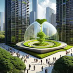 **Image Prompt 1: Holistic Sustainability Integration**
    "A vibrant, dynamic visual representing the holistic integration of sustainability at the core of a modern business. A central glowing orb, conceptually labeled 'Sustainability,' acts as the heart, with interconnected lines extending outwards to various elements: a sleek corporate skyscraper (symbolizing Economy), lush green landscapes with renewable energy installations (representing Ecology), and diverse groups of people collaboratively interacting (depicting Society). The overall scene should convey a sense of purposeful transformation and balance, moving away from isolated concepts towards a unified, forward-looking enterprise. Subtle digital integration with data visualization overlays emphasizes measurable impact. The aesthetic is modern and professional, with a hint of European context in the architectural style."