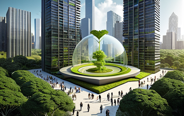 **Image Prompt 1: Holistic Sustainability Integration**
"A vibrant, dynamic visual representing the holistic integration of sustainability at the core of a modern business. A central glowing orb, conceptually labeled 'Sustainability,' acts as the heart, with interconnected lines extending outwards to various elements: a sleek corporate skyscraper (symbolizing Economy), lush green landscapes with renewable energy installations (representing Ecology), and diverse groups of people collaboratively interacting (depicting Society). The overall scene should convey a sense of purposeful transformation and balance, moving away from isolated concepts towards a unified, forward-looking enterprise. Subtle digital integration with data visualization overlays emphasizes measurable impact. The aesthetic is modern and professional, with a hint of European context in the architectural style."